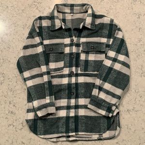 Long Sleeve Button Down Flannel Shirt